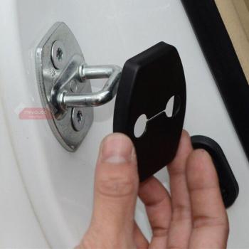4pcs Black Plastic Door Lock Protector for Toyota Prado FJ150