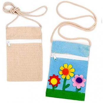 DIY Fabric Shoulder Purses (Pack of 5)