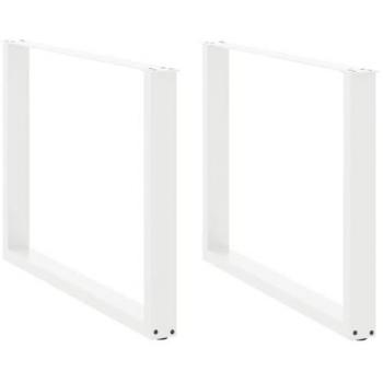 Gambe Tavolino a U 2pz Bianco 100x(72-73) cm Acciaio