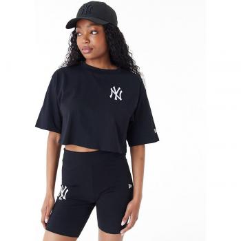 New Era MLB T-Shirt NY Yankees für Damen Schwarz