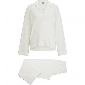 BOSS Damen Schlafanzug Set Creme M