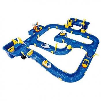Set de Jeu d'Eau BIG Waterplay Amsterdam avec 4 Bateaux, 1 Avion et 3 Figurines