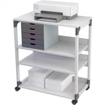 Durable System Multi Trolley 88 – Kippgeschützter, grauer Rollwagen