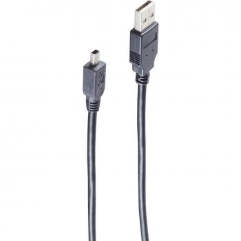 Shiverpeaks USB 2.0 Kabel 1m A auf Mini B Grau