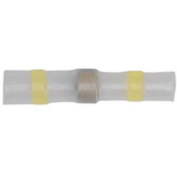 Sealey Heat Shrink Butt Connector Solder Terminal 12-10 AWG Yellow, Pack of 25