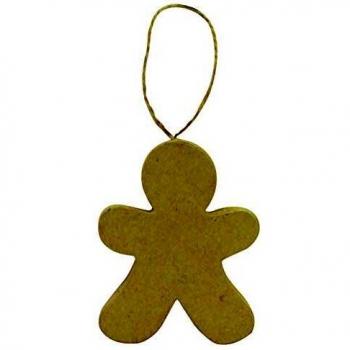 Bonhomme de pain d'épice décoratif à suspendre 8,5 cm