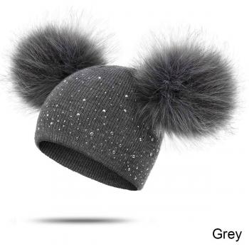 TRUENJOY Cute Knitted Winter Hat for Girls