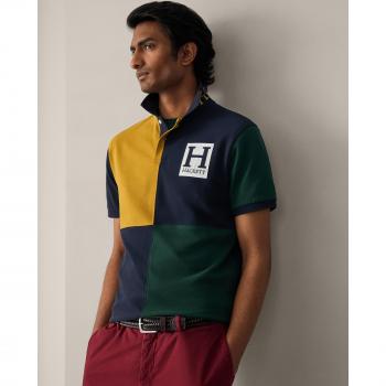 Polo Hackett Heritage Navy e Oro L