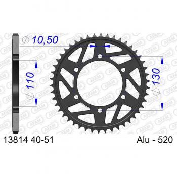 AFAM Aluminium Kettenrad 13814-48