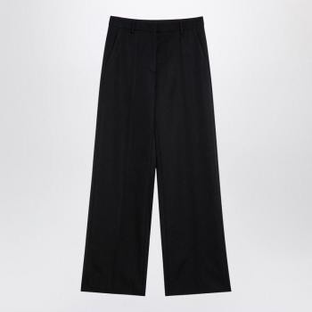 Valentino Pantalone Nero in Lana Taglia 42