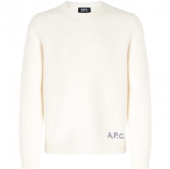 Maglione A.P.C. Edward in lana ecrù, taglia M per uomo