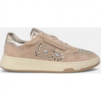 Zapatillas de Piel con Detalle de Tachas para Mujer