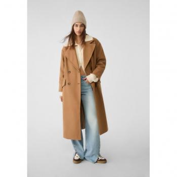Veste Longue Fauve-Neutral XL Femme