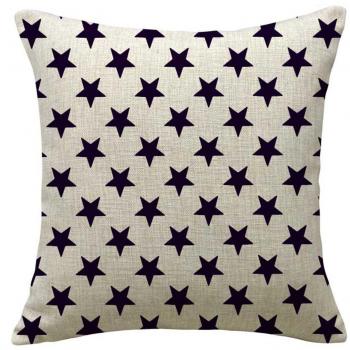 Fodera per Cuscino Lo+DeModa Mini Stars 45cm Bianco 100% Cotone
