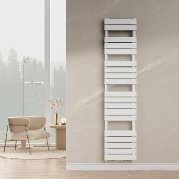 Scalda Asciugamani Voss 180 x 40 cm Bianco ad Acqua Calda