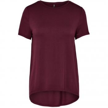 Camiseta de mujer ONLLOUISE S/S, manga corta, diseño con corte en la espalda