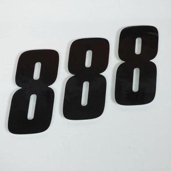 Sticker Set 3×8 Noirs, Format 100x50 – Moto