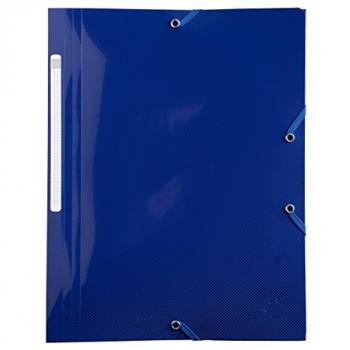 Carpeta Bee Blue A4 Polipropileno con 3 Solapas