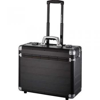 Alumaxx Valise à Roulettes Discovery, Malette Pilote en Aluminium, Trolley Noir, 48 cm, 34 litres