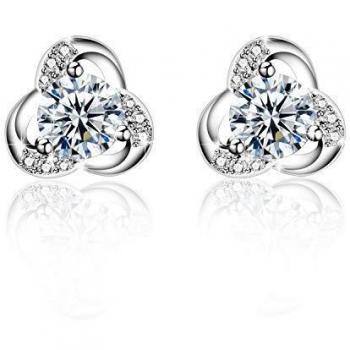 Pendientes Mujer Amilril Clásicos de Plata de Ley 925