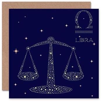Libra Horoscope Birthday Note by Wee Blue Coo