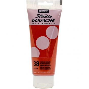Burnt Sienna Acrylic Gouache (Pebeo Studio) – 100ml