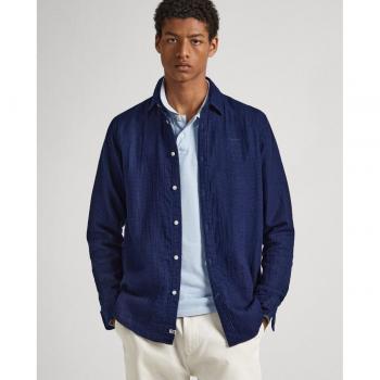 Camisa Microestampado Puntos Calvert