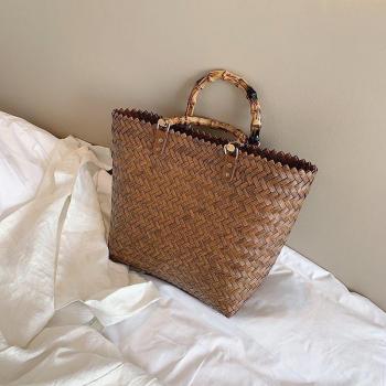 Bohemian Straw Tote for Women
