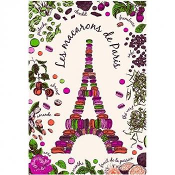 Serviette à Vaisselle Macarons de Paris