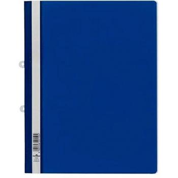 Dossier avec couverture transparente bleu