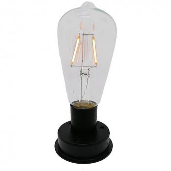 Luz solar exterior automática, bombilla LED de filamento, 2800k, 1 pieza