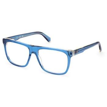 Men’s Guess GU50089 Blue Eyewear, 56 Frame