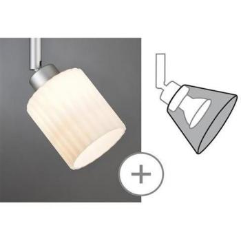 Paulmann Lampenschirm Zyli Glas Weiß – 50 W