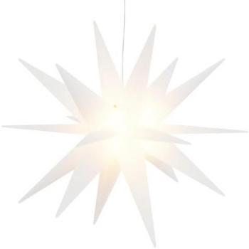 57 cm vit stjärna med LED-belysning