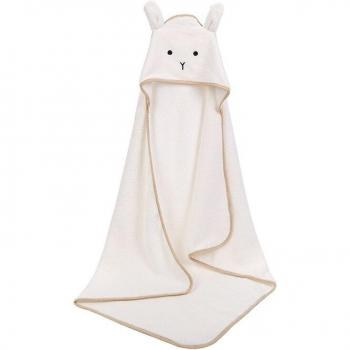 Hooded Baby Bath Towel Poncho Velvet Fleece GXMB