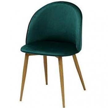 Casa Collection Set 4 Sedie Poltroncine Stile Nordico con Velluto Colorato