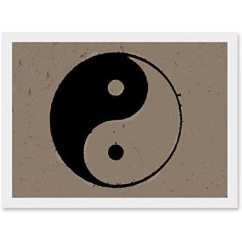 Eternal Contrast Yin-Yang Black White Poster