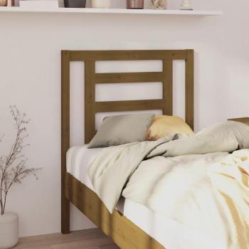 81x4x100 cm Honey Brown Solid Wood Bed Headboard