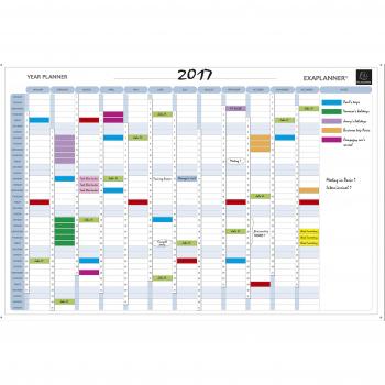 Exacompta Wall‑Mounted Magnetic Planner – Perpetual Year