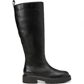 MARC O'POLO Damen Stiefel PHIA aus Rindsleder, schwarz, Größe 41