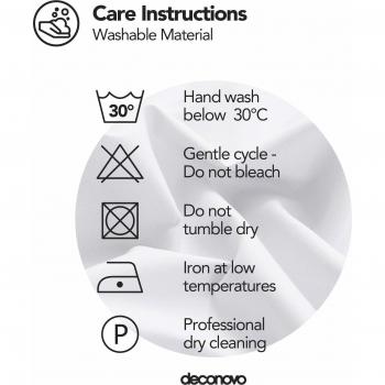 Deconovo Lot de Rideaux Isolants Thermiques à Oeillets Motif Géométrique Argent 117x229cm