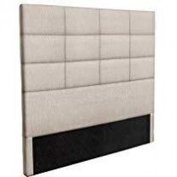 Miliboo Tête de lit en tissu beige naturel 160 cm