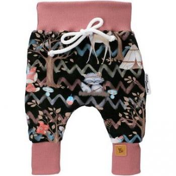 Handgemachte Hose von Land-Juwelen, schwarzes/rotes Zickzack