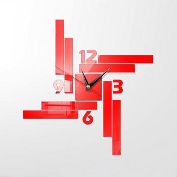 Black Modern Mirror Wall Clock