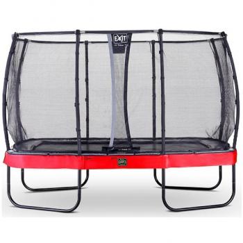 EXIT Rectangular Trampoline 214 × 366 cm – Premium Safety Net – Rot