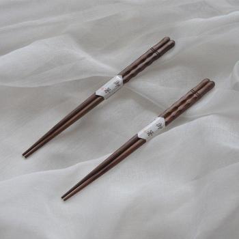 Palillos Tángente de Nogal Negro + Concha de Tortuga (2 Pares)