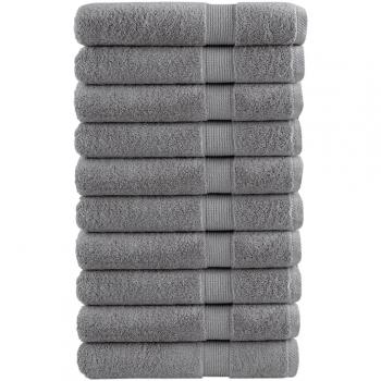 Serviettes d’invité SOLUND – 10 pièces, gris, 600 g/m²