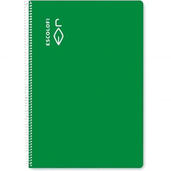 Libreta Escolofi T/Dura 50 Hj. 6x6 verde