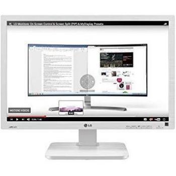 LG 24BK55WY-W Computerbildschirm, LED-Monitor Weiß, HDMI DP VGA Höhenverstellbar