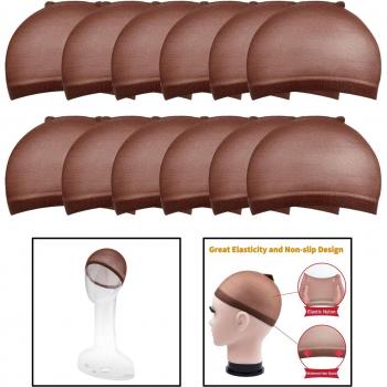 Breathable Nylon Stocking Wig Nets – 12 Pack